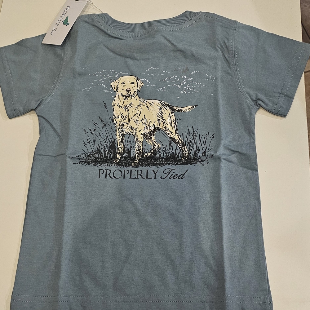 Properly Tied Blue Kids Short Sleeve Tee
